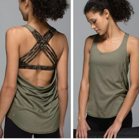 lululemon athletica Tops - RARE Lululemon Free to Be Wilk Tank Fatigue Camo 4